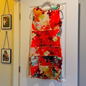 Calvin Klein Stretch tight fitting knee length dress sz 12P